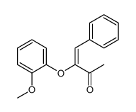 3-(2-methoxyphenoxy)-4-phenylbut-3-en-2-one Structure