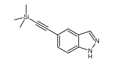 5-trimethylsilanylethynyl-1H-indazole结构式