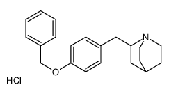 2-[(4-phenylmethoxyphenyl)methyl]-1-azoniabicyclo[2.2.2]octane,chloride Structure