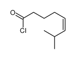 (E)-7-methyloct-5-enoyl chloride结构式