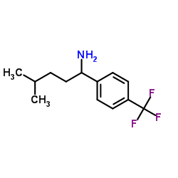 4-Methyl-1-[4-(trifluoromethyl)phenyl]-1-pentanamine结构式