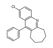 2-chloro-11-phenyl-7,8,9,10-tetrahydro-6H-cyclohepta[b]quinoline Structure