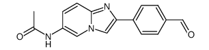 N-[2-(4-Formyl-phenyl)-imidazo[1,2-a]pyridin-6-yl]-acetamide结构式