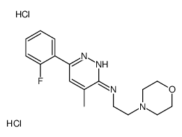 6-(2-fluorophenyl)-4-methyl-N-(2-morpholin-4-ylethyl)pyridazin-3-amine,dihydrochloride结构式