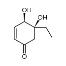 (4R,5S)-5-ethyl-4,5-dihydroxycyclohex-2-enone Structure