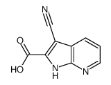 3-氰基-1H-吡咯并[2,3-B]吡啶-2-羧酸结构式