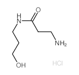 3-Amino-N-(3-hydroxypropyl)propanamide hydrochloride结构式