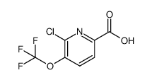 6-Chloro-5-(trifluoromethoxy)picolinic acid structure