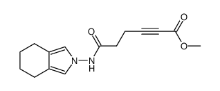 2-((5'-carbomethoxy-4'-pentynoyl)amino)-4,5,6,7-tetrahydro-2H-isoindole Structure