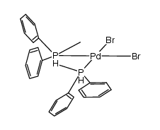 trans-PdBr2(PMePh2)2 Structure