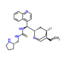 N-(8α,9S)-奎宁-9-基]-N'-[(2S)-2-吡咯烷基甲基]硫脲结构式