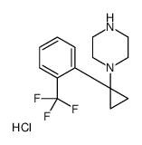 1-(1-(2-(TRIFLUOROMETHYL)PHENYL)CYCLOPROPYL)PIPERAZINE HYDROCHLORIDE picture