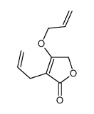 3-prop-2-enoxy-4-prop-2-enyl-2H-furan-5-one Structure