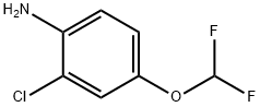 2-氯-4-(二氟甲氧基)苯胺结构式