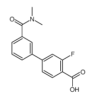 4-[3-(dimethylcarbamoyl)phenyl]-2-fluorobenzoic acid Structure