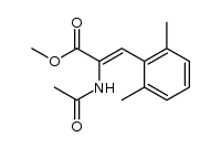 methyl (Z)-2-acetamido-3-(2',6'-dimethylphenyl)-2-propenoate结构式