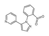 3-(1-(2-NITROPHENYL)-1H-PYRAZOL-5-YL)PYRIDINE Structure