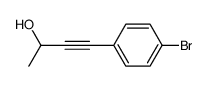 4-(4-bromophenyl)-3-butyn-2-ol结构式