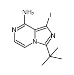 3-(tert-Butyl)-1-iodoimidazo[1,5-a]pyrazin-8-amine structure