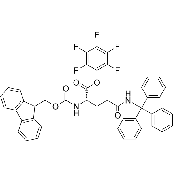 Fmoc-Gln(Trt)-OPfp Structure