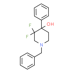 1-benzyl-3,3-difluoro-4-phenylpiperidin-4-ol structure