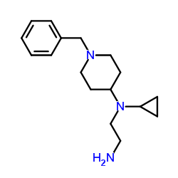 N-(1-Benzyl-4-piperidinyl)-N-cyclopropyl-1,2-ethanediamine结构式