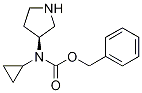 Cyclopropyl-(S)-pyrrolidin-3-yl-carbaMic acid benzyl ester Structure