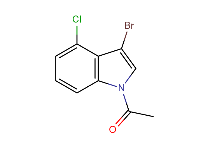 1-乙酰基-3-溴-4-氯吲哚图片