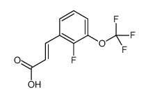 3-[2-fluoro-3-(trifluoromethoxy)phenyl]prop-2-enoic acid structure