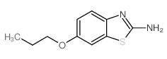 6-丙氧基-苯并噻唑-2-胺结构式