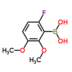 2,3-Dimethoxy-6-fluorophenylboronic acid Structure