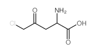 Levulinic acid,2-amino-5-chloro-, hydrochloride, L- (8CI) Structure