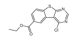 ethyl 3-chloro-8-thia-4,6-diazatricyclo[7.4.0.0[2,7]]trideca-1(9),2,4,6,10,12-hexaene-12-carboxylate结构式