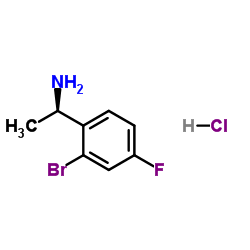 (R)-1-(2-bromo-4-fluorophenyl)ethanamine hydrochloride structure