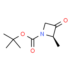 tert-butyl (2R)-2-methyl-3-oxoazetidine-1-carboxylate结构式