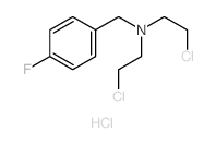 Benzenemethanamine,N,N-bis(2-chloroethyl)-4-fluoro-, hydrochloride (1:1) Structure