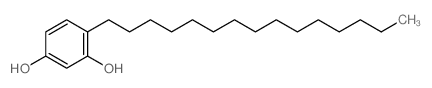 1,3-Benzenediol,4-pentadecyl- Structure