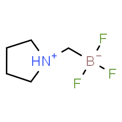 三氟(吡咯烷-1-鎓-1-基甲基)硼酸结构式
