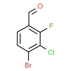 4-Bromo-3-chloro-2-fluorobenzaldehyde Structure