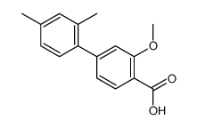 4-(2,4-dimethylphenyl)-2-methoxybenzoic acid结构式