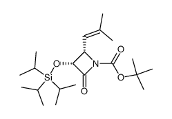 (2S,3R)-tert-Butyl-2-(2-methyl-1-propen-1-yl)-4-oxo-3-triisopropylsilyloxy-azetidine-1-carboxylate图片