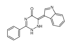 6-indol-3-ylidene-3-phenyl-1,2-dihydro-1,2,4-triazin-5-one Structure