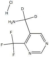 1,1-Dideutero-1-(4-trifluoromethyl-pyrimidin-5-yl)-methylamine hydrochloride Structure