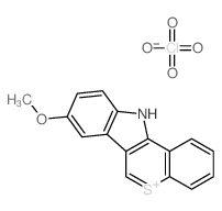 11H-[1]Benzothiopyrano[4,3-b]indol-5-ium, 11-hydro-8-methoxy-, perchlorate (1:1)结构式