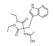 Ethyl α-Acetamido-α-carbethoxy-β-(7-aza-3-indolyl)propionate Structure