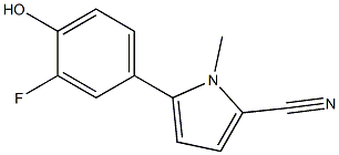 5-(3-fluoro-4-hydroxyphenyl)-1-methyl-1H-pyrrole-2-carbonitrile Structure