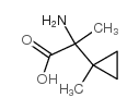 2-氨基-2-(1-甲基环丙基)丙酸结构式