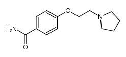 4-[2-(1-pyrrolidinyl)ethoxy]benzamide结构式