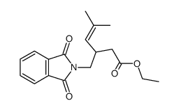 ethyl 3-((1,3-dioxoisoindolin-2-yl)methyl)-5-methylhex-4-enoate Structure