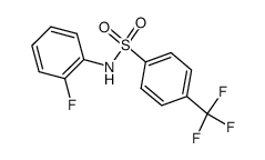 4-Trifluoromethyl-2'-fluorobenzenesulfonanilide Structure